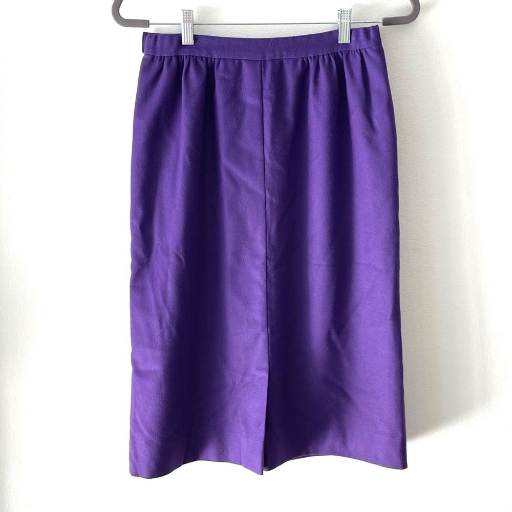 Pendleton Purple Virgin Wool Skirt - image 4